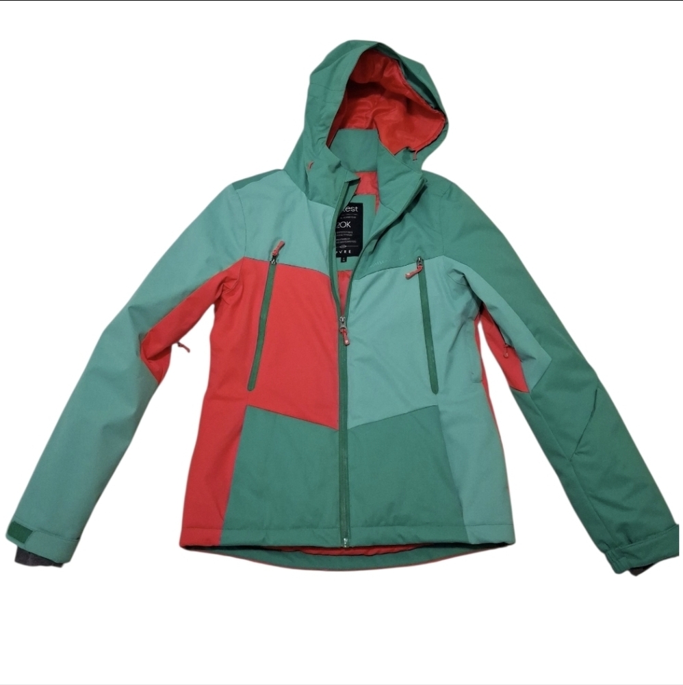Protest 20K Ski Jacket Frenzy Green & Orange Size S